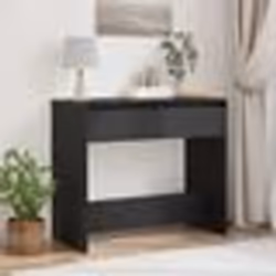 vidaXL Table console chêne noir 89x41x76,5 cm bois d'ingénierie
