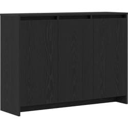 Buffet en chêne noir 102x33x75 cm en bois d'ingénierie vidaXL