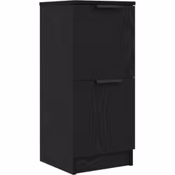 Ce buffet moderne a une belle finition en chêne noir, alliant style et fonctionnalité. C'est un choix élégant pour les salons ...