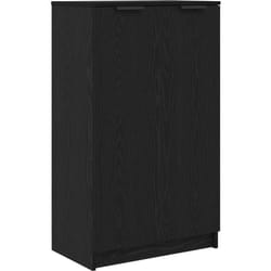 Vidaxl - Meuble à chaussures avec étagère Chêne noir 59 x 35 x 100 cm