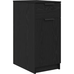 Armoire de bureau en chêne noir - 33x50x75 cm - Fabriquée en bois d'ingénierie Vidaxl