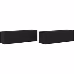 Ce meuble TV moderne en chêne noir est une solution stylée pour ton salon, alliant praticité et esthétique. Fait en bois d'in ...