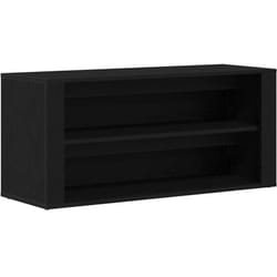 Banc à chaussures Chêne noir 100x35x45 cm Bois d'ingénierie vidaXL