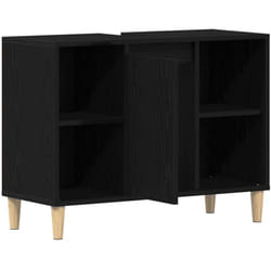 Vidaxl - Meuble sous-évier Chêne noir 80x33x60 cm Bois d'ingénierie