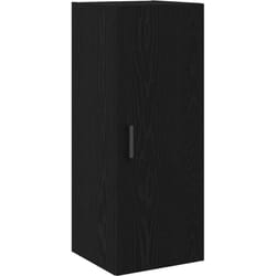 Armoire murale en chêne noir 34,5 x 34 x 90 cm Bois d'ingénierie Vidaxl