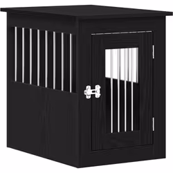 Ce meuble pour cage à chien, servant à la fois de cage et de table d'appoint, constitue un ajout pratique et attrayant à votr ...