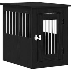 Meuble pour cage à chien en chêne noir 62 x 45 x 59 cm Bois d'ingénierie vidaXL