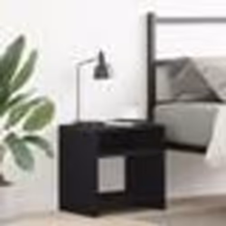 vidaXL Table de chevet chêne noir 40x30x40 cm bois d'ingénierie