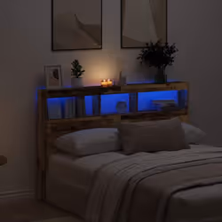 Cette armoire tête de lit à LED, au design élégant, donne à votre cadre de lit une touche de modernité étonnante et convient  ...