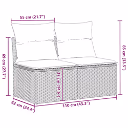VidaXL 3325245 ensemble de meubles de jardin - Vue supplémentaire 7