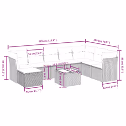 VidaXL 3325332 ensemble de meubles de jardin