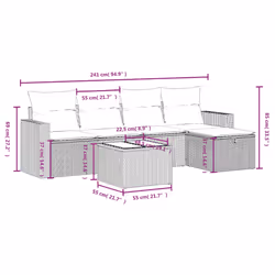 VidaXL 3325361 ensemble de meubles de jardin