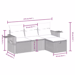 VidaXL 3325451 ensemble de meubles de jardin - Vue supplémentaire 4