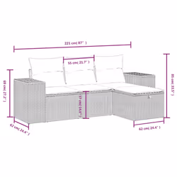 VidaXL 3325655 ensemble de meubles de jardin