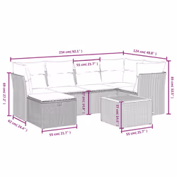 VidaXL 3325762 ensemble de meubles de jardin