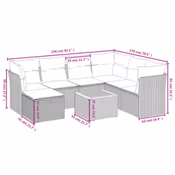 VidaXL 3325766 ensemble de meubles de jardin