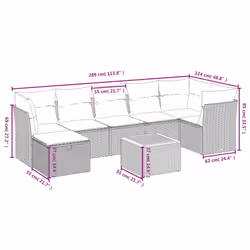 VidaXL 3325772 ensemble de meubles de jardin - Vue supplémentaire 4