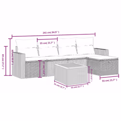 VidaXL 3325783 ensemble de meubles de jardin - Vue supplémentaire 4