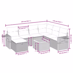 VidaXL 3325822 ensemble de meubles de jardin - Vue supplémentaire 4