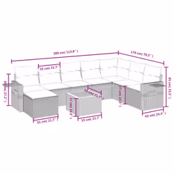 VidaXL 3325832 ensemble de meubles de jardin
