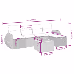 VidaXL 3325836 ensemble de meubles de jardin - Vue supplémentaire 4
