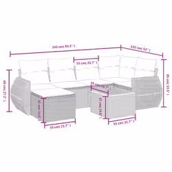 VidaXL 3325843 ensemble de meubles de jardin