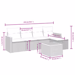 VidaXL 3325901 ensemble de meubles de jardin - Vue supplémentaire 4
