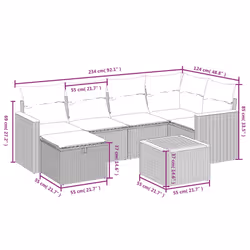 VidaXL 3325916 ensemble de meubles de jardin
