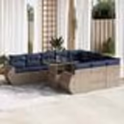 vidaXL Ensemble de canapés de jardin 11 pcs et coussins rotin acacia