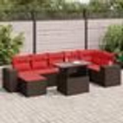 VidaXL 3326845 ensemble de meubles de jardin Rouge