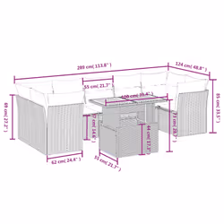 VidaXL 3326897 ensemble de meubles de jardin