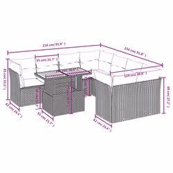 VidaXL 3326909 ensemble de meubles de jardin