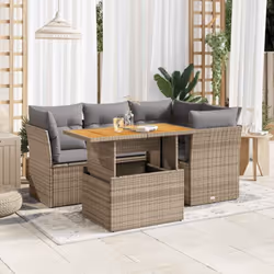 Cet ensemble de canapés de jardin est le complément parfait de votre arrière-cour, terrasse ou patio, offrant un espace confo ...