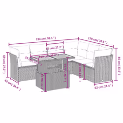 VidaXL 3326933 ensemble de meubles de jardin
