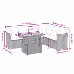 VidaXL 3326937 ensemble de meubles de jardin