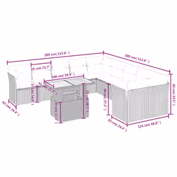 VidaXL 3326974 ensemble de meubles de jardin