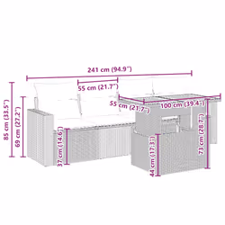VidaXL 3326984 ensemble de meubles de jardin