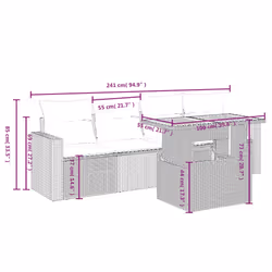 VidaXL 3326986 ensemble de meubles de jardin