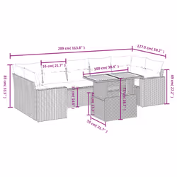 VidaXL 3327010 ensemble de meubles de jardin