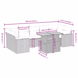 VidaXL 3327012 ensemble de meubles de jardin