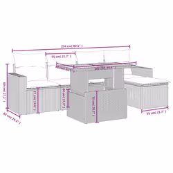 VidaXL 3327026 ensemble de meubles de jardin