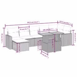 VidaXL 3327068 ensemble de meubles de jardin