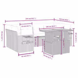 VidaXL 3327118 ensemble de meubles de jardin