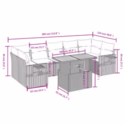 VidaXL 3327126 ensemble de meubles de jardin