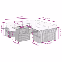VidaXL 3327132 ensemble de meubles de jardin