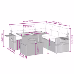 VidaXL 3327153 ensemble de meubles de jardin