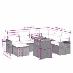VidaXL 3327178 ensemble de meubles de jardin