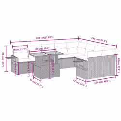 VidaXL 3327192 ensemble de meubles de jardin