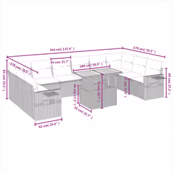 VidaXL 3327199 ensemble de meubles de jardin
