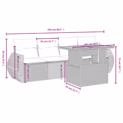 VidaXL 3327209 ensemble de meubles de jardin